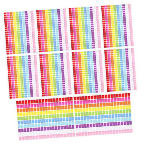 Gatuida 10 Blatt Farbige Rechteckige Etiketten Selbstklebend Kleine Bunte Aufkleber Klassifikation Coding Labels für Büro Schule Haushalt Organizer Gatuida 10 Blatt Farbige Rechteckige Etiketten Selbstklebend Kleine Bunte Aufkleber Klassifikation Coding Labels für Büro Schule Haushalt Organizer von Gatuida