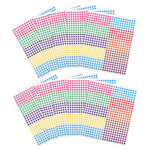 Gatuida 10 Blatt Runde Farbige Punktetiketten Bögen Selbstklebende Aufkleber für Einfache Organisation Vielseitige Farbige Dots für Büro und Schule Gatuida 10 Blatt Runde Farbige Punktetiketten Bögen Selbstklebende Aufkleber für Einfache Organisation Vielseitige Farbige Dots für Büro und Schule von Gatuida