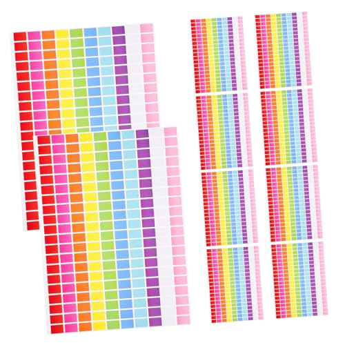 Gatuida 10 Blatt Selbstklebende Farbcodierungs Etiketten Rechteckige Bunte Aufkleber für Büro Schule und Zuhause Ablösbar Vielseitig Einsetzbare DIY Label Aufkleber im Farben Gatuida 10 Blatt Selbstklebende Farbcodierungs Etiketten Rechteckige Bunte Aufkleber für Büro Schule und Zuhause Ablösbar Vielseitig Einsetzbare DIY Label Aufkleber im Farben von Gatuida