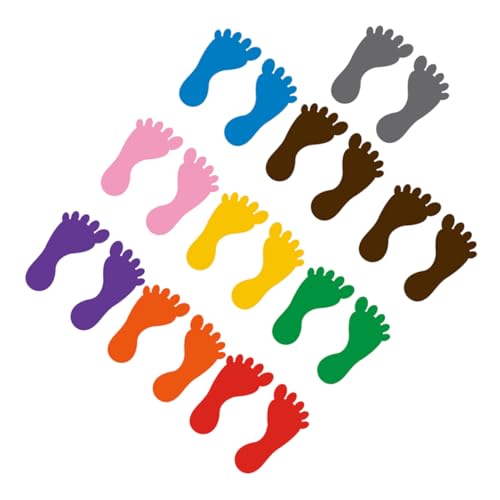 Gatuida 10 Paare PVC Fußabdruck Aufkleber für Bunte Bodensticker für Aktivitäten Abziehbar für Glatte Oberflächen Geeignet Fördert Ordnung und Richtungssinn Gatuida 10 Paare PVC Fußabdruck Aufkleber für Bunte Bodensticker für Aktivitäten Abziehbar für Glatte Oberflächen Geeignet Fördert Ordnung und Richtungssinn von Gatuida