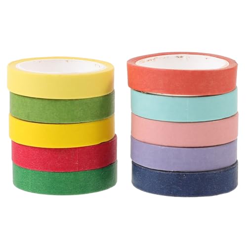 Gatuida 10 Rollen Regenbogen Washi Klebeband Dekoratives Abreißbares Papierklebeband für DIY Scrapbooking Planer Tagebuch Bunte Sticker Aufkleber für Kreative Bastelprojekte Gatuida 10 Rollen Regenbogen Washi Klebeband Dekoratives Abreißbares Papierklebeband für DIY Scrapbooking Planer Tagebuch Bunte Sticker Aufkleber für Kreative Bastelprojekte von Gatuida