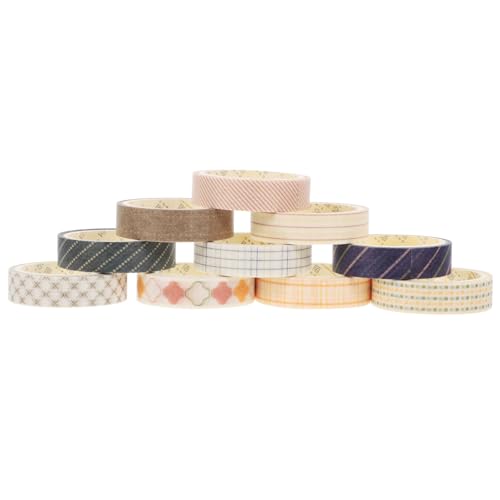 Gatuida 10 Rollen Teiliges Washi Tape Set Buntes Dekoratives Scrapbook Klebeband DIY Geschenkverpackung Vielseitige Klebestreifen Einfache Geometrische Muster für Planer Journal Tagebuch Gatuida 10 Rollen Teiliges Washi Tape Set Buntes Dekoratives Scrapbook Klebeband DIY Geschenkverpackung Vielseitige Klebestreifen Einfache Geometrische Muster für Planer Journal Tagebuch von Gatuida
