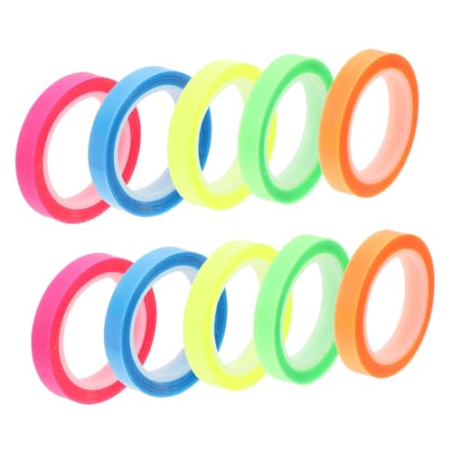 Gatuida 10 Rollen Transparentes Highlight Tape Wasserdichtes Abreißbares Markierungsband in Bunt Haftnotizen für Bücher und Notizen Für Schüler Lehrer und Leser Gatuida 10 Rollen Transparentes Highlight Tape Wasserdichtes Abreißbares Markierungsband in Bunt Haftnotizen für Bücher und Notizen Für Schüler Lehrer und Leser von Gatuida