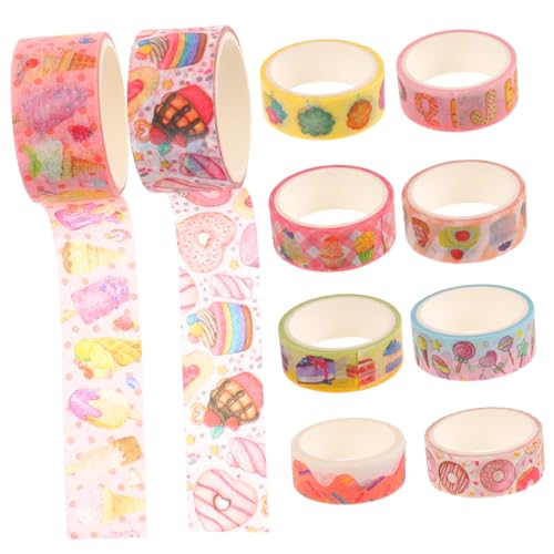 Gatuida 10 Rollen Washi Paper Tape Dekoratives Scrapbooking Klebeband für Geschenkverpackung Einfach Abreißbar Vielseitig Nutzbar für Basteln Journaling Food Recording und DIY Projekte Gatuida 10 Rollen Washi Paper Tape Dekoratives Scrapbooking Klebeband für Geschenkverpackung Einfach Abreißbar Vielseitig Nutzbar für Basteln Journaling Food Recording und DIY Projekte von Gatuida
