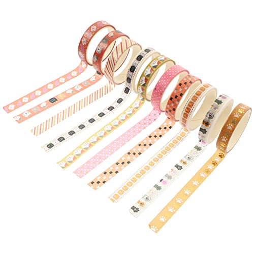 Gatuida 10 Rollen Washi Tape mit Haustiermotiven Dekorative Klebebänder für Scrapbooking Tagebücher und DIY Projekte Leicht Ablösbar und Spurenfrei von Gatuida