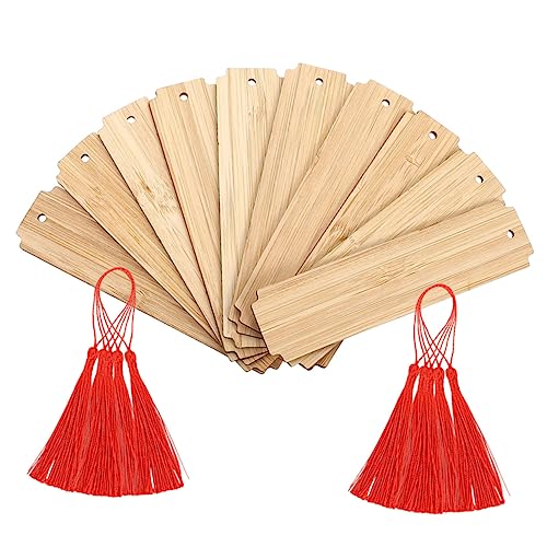Gatuida 10 Sätze Blanko Holz Lesezeichen Selbstgestalten Diy Hängende Tags mit Quasten Handgefertigte Buchmarker für Kreative Gravur und Persönliche Dekoration Gatuida 10 Sätze Blanko Holz Lesezeichen Selbstgestalten Diy Hängende Tags mit Quasten Handgefertigte Buchmarker für Kreative Gravur und Persönliche Dekoration von Gatuida