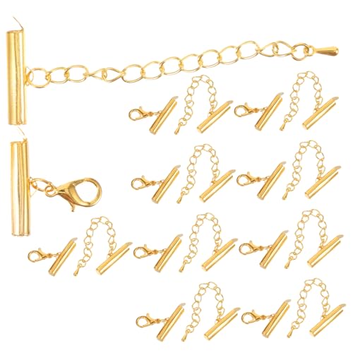 Gatuida 10 Sätze Schiebeverschluss Rohre für Schmuckherstellung Langlebige Kettenverschlüsse mit Einfachem Schiebemechanismus für DIY Armbänder Halsketten und Lederband Verschlüsse Gatuida 10 Sätze Schiebeverschluss Rohre für Schmuckherstellung Langlebige Kettenverschlüsse mit Einfachem Schiebemechanismus für DIY Armbänder Halsketten und Lederband Verschlüsse von Gatuida