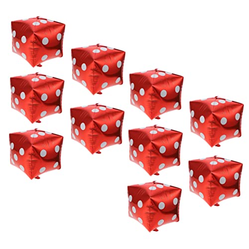 Gatuida 10 Stück 10 teilig Rote Würfel Folienballons 24 Zoll Würfelförmig Robuste Partydeko für Themen Geburtstag Kinderparty Dekoration Gatuida 10 Stück 10 teilig Rote Würfel Folienballons 24 Zoll Würfelförmig Robuste Partydeko für Themen Geburtstag Kinderparty Dekoration von Gatuida