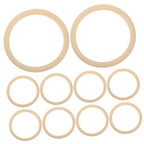 Gatuida 10 Stück Armbänder Aus Holz Handgefertigt Basteln Produkt Drinnen Runden Natürlich Handwerk Armreif Antiquität Groß Herstellung Leerzeichen Größe Erwachsene Schmucklos von Gatuida