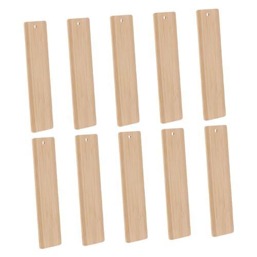 Gatuida 10 Stück Bambus Lesezeichen Farbe Blanko Lesezeichen Basteln Lesezeichen Basteln DIY Lesezeichen Unvollendet DIY Bastel Lesezeichen Etikett Basteln Lesezeichen Dünne von Gatuida