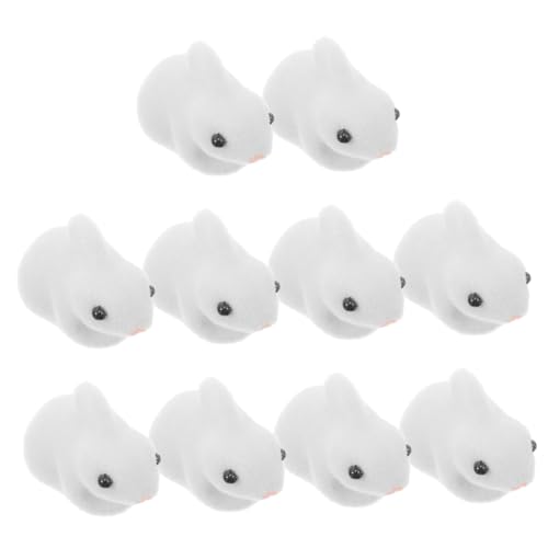 Gatuida 10 Stück Beflockung Kaninchen Ornament beflocktes Hasendekor Miniaturfiguren Kuchen Dekoration Garten Dekoration Mini-Kaninchen-Skulptur Zubehör für den Puppenhausgarten Schaum Gatuida 10 Stück Beflockung Kaninchen Ornament beflocktes Hasendekor Miniaturfiguren Kuchen Dekoration Garten Dekoration Mini-Kaninchen-Skulptur Zubehör für den Puppenhausgarten Schaum von Gatuida