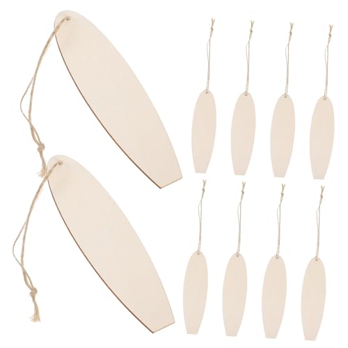 Gatuida 10 Stück Bemalte Holzbretter Surfbrett-ornamente Meeresdekoration Surfbrett- Für Die Wand Dekoratives Surfbrett Küstenschlafzimmerdekor Holz -surfbrett Holzspäne Khaki von Gatuida