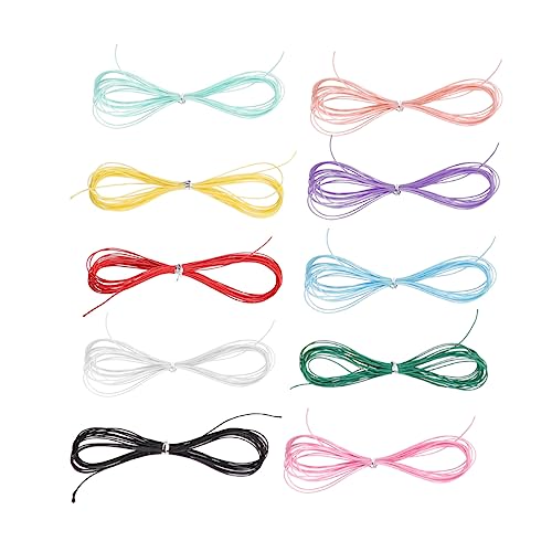 Gatuida 10 Stück DIY Handgewebte Farbschnur Wachs Teiliges für Schmuckherstellung Armbänder und etwa Bunten Farben Gatuida 10 Stück DIY Handgewebte Farbschnur Wachs Teiliges für Schmuckherstellung Armbänder und etwa Bunten Farben von Gatuida