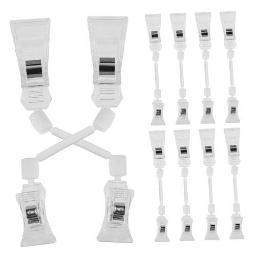 Gatuida 10 Stück Drehbare Transparente Preisschild Clips Praktische Schildhalter für Supermarkt und Einzelhandel Vielseitig Einsetzbare Warenanhänger Halter für Etiketten und von Gatuida
