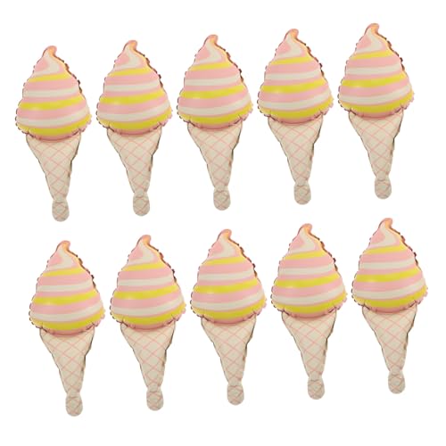Gatuida 10 Stück Eiscreme Folienballons Eistüten Form Langlebige Aluminiumfolie Niedliche Partydeko für Geburtstage Babypartys Sommerfeste Einfache Befüllung Festliche Atmosphäre Gatuida 10 Stück Eiscreme Folienballons Eistüten Form Langlebige Aluminiumfolie Niedliche Partydeko für Geburtstage Babypartys Sommerfeste Einfache Befüllung Festliche Atmosphäre von Gatuida
