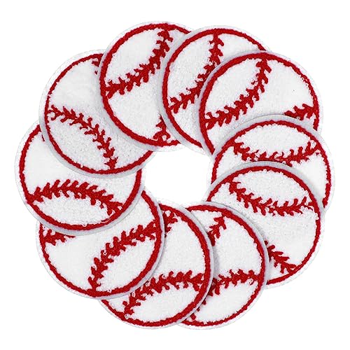 Gatuida 10 Stück Ersatz Baseball Patches Strapazierfähige Applikationen für Kleidung Jeans Taschen und Mehr für DIY Deko und Reparaturen von Gatuida