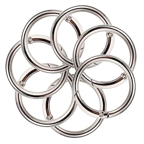 Gatuida 10 Stück Federschnalleschlüsselring Wohnung Schlüsselring-Clips Aluminium Kreis lose schlüsselanhänger Schlüsselkettenringe Schlüsselringe für Bastelarbeiten Legierung Silber Gatuida 10 Stück Federschnalleschlüsselring Wohnung Schlüsselring-Clips Aluminium Kreis lose schlüsselanhänger Schlüsselkettenringe Schlüsselringe für Bastelarbeiten Legierung Silber von Gatuida
