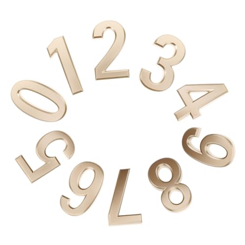 Gatuida 10 Stück Hausnummern Selbstklebende Türnummern für Hotelzimmer Glänzende Goldene Adressnummern mit Einfacher Anbringung Kennzeichnung für Hotels und Gästehäuser Gatuida 10 Stück Hausnummern Selbstklebende Türnummern für Hotelzimmer Glänzende Goldene Adressnummern mit Einfacher Anbringung Kennzeichnung für Hotels und Gästehäuser von Gatuida