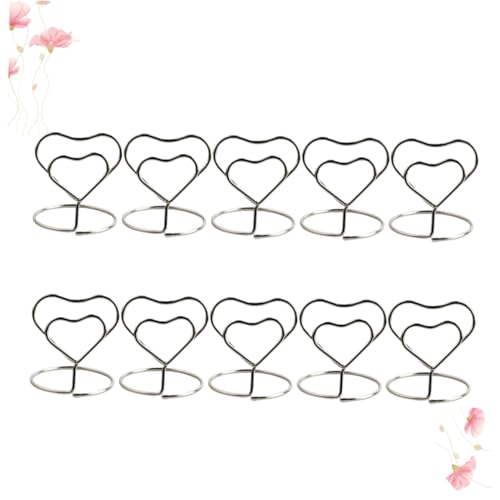 Gatuida 10 Stück Herzförmige Metall Tischkartenhalter Silber Memohalter für Hochzeit Tischdeko Platzkarten Fotoclips für Festliche Anlässe Gatuida 10 Stück Herzförmige Metall Tischkartenhalter Silber Memohalter für Hochzeit Tischdeko Platzkarten Fotoclips für Festliche Anlässe von Gatuida