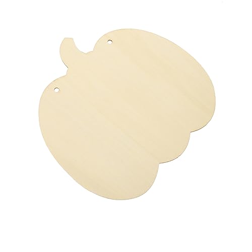 Gatuida 10 Stück Holz Kürbisformen Unvollendete Holzverzierungen für Diy Halloween Handwerke zum Bemalen und Gestalten von Herbstdekorationen von Gatuida