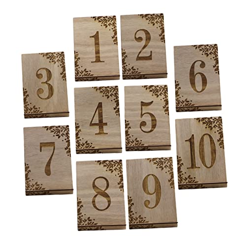 Gatuida 10 Stück Holz Tischkarten Tischnummern für Hochzeit Teiliges Dekorative und Praktische Platzkarten für Feiern Stilvolle Tischnummern aus Robustem Holz für Hochzeiten und Anlässe Gatuida 10 Stück Holz Tischkarten Tischnummern für Hochzeit Teiliges Dekorative und Praktische Platzkarten für Feiern Stilvolle Tischnummern aus Robustem Holz für Hochzeiten und Anlässe von Gatuida