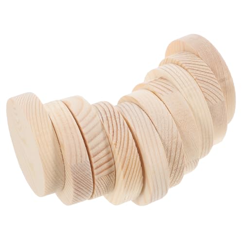 Gatuida 10 Stück Holzchip -dekorationsmodell Mädchen Basteln Handbemalte Naben Handwerk Für Mädchen Größe Kunstbedarf Für Bastelbedarf Für Basteln Für Kreis Hölzern von Gatuida