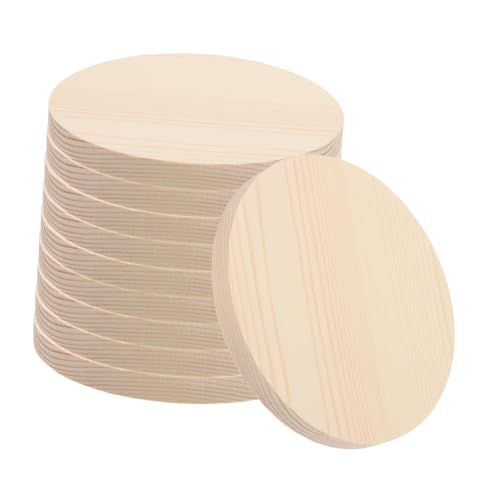 Gatuida 10 Stück Holzchipmodell Handwerk Kind Etiketten Handgefertigt Runden Hubs Mädchen Basteln Sie Bemalte Runde Scheiben Für Baumscheiben Discs Gestrichen Dekoration Hölzern von Gatuida