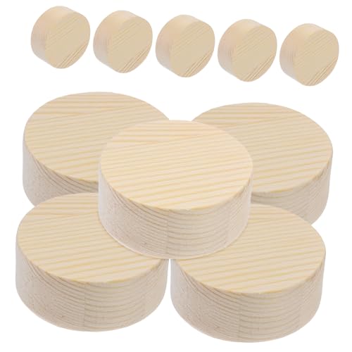 Gatuida 10 Stück Holzchipmodellplatte Tafelaufsätze DIY dekorative Accessoires Handwerk Für Party Planke bunt Bastelrunde basteln Dekorationen Wohnkultur Zylinderholz Bambus von Gatuida