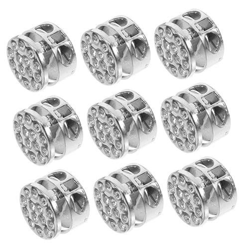 Gatuida 10 Stück Kordelzugstopper Mit Federschnalle Aus Metall Kordelzug Endstopper Kordelstopper Kordelstopper Für Kordelzüge Kordelstopper Kleine Knebelverschlüsse Silber von Gatuida