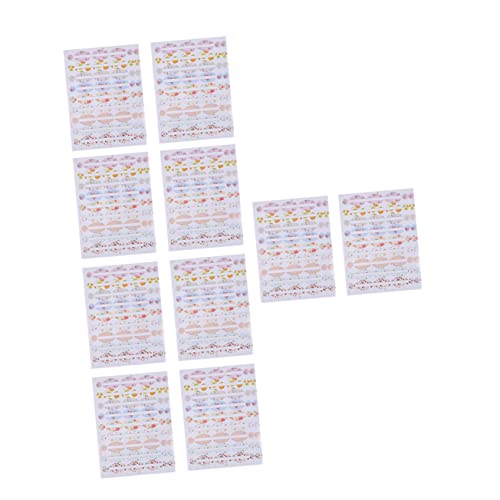 Gatuida 10 Stück Kosmetiketiketten Flaschenanhänger Aufkleber Für Ätherische Öle Für Rollflaschen Kosmetikanhänger Ölflaschenaufkleber Etiketten Mini Etiketten Aromatherapie von Gatuida