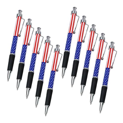 Gatuida 10 Stück Kugelschreiber mit Amerikanischer Flagge Patriotisches Schreibgerät für Büro Schule und Zuhause für Unterschriften und Notizen mit Praktischem Druckmechanismus Gatuida 10 Stück Kugelschreiber mit Amerikanischer Flagge Patriotisches Schreibgerät für Büro Schule und Zuhause für Unterschriften und Notizen mit Praktischem Druckmechanismus von Gatuida