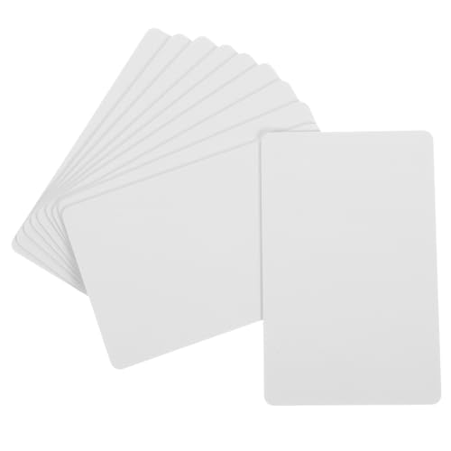 Gatuida 10 Stück Leere PVC Mitgliedskarten Mil Beidseitig Beschichtete DIY Blankokarten zum Bedrucken und Bemalen Robuste Plastikkarten für Ausweise Geschenke Etiketten und Bastelbedarf Gatuida 10 Stück Leere PVC Mitgliedskarten Mil Beidseitig Beschichtete DIY Blankokarten zum Bedrucken und Bemalen Robuste Plastikkarten für Ausweise Geschenke Etiketten und Bastelbedarf von Gatuida