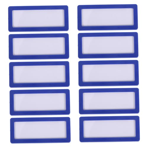 Gatuida 10 Stück Magnetische Etikettenhalter mit Klebe und Magnetfunktion Blaue Einsteckkarten Robuste Kunststoff und Gummimagnete Vielseitig für Bürodateien und Regalbeschriftung Gatuida 10 Stück Magnetische Etikettenhalter mit Klebe und Magnetfunktion Blaue Einsteckkarten Robuste Kunststoff und Gummimagnete Vielseitig für Bürodateien und Regalbeschriftung von Gatuida