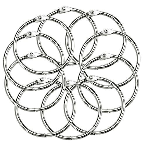 Gatuida 10 Stück Metallbinder Ringe Wiederverwendbare Buchringe Innendurchmesser für Notizen Karteikarten Scrapbooking und Kreative Projekte Leicht und Tragbar für Schüler und Lehrer Gatuida 10 Stück Metallbinder Ringe Wiederverwendbare Buchringe Innendurchmesser für Notizen Karteikarten Scrapbooking und Kreative Projekte Leicht und Tragbar für Schüler und Lehrer von Gatuida