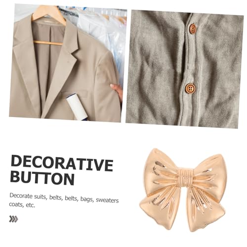 Gatuida 10 Stück Metallknöpfe Schleifenform Große Goldfarbene Kleidungsknöpfe für Mäntel Pullover Blusen DIY Nähzubehör für Jacken Kleider Kleiderverschlüsse Gatuida 10 Stück Metallknöpfe Schleifenform Große Goldfarbene Kleidungsknöpfe für Mäntel Pullover Blusen DIY Nähzubehör für Jacken Kleider Kleiderverschlüsse von Gatuida