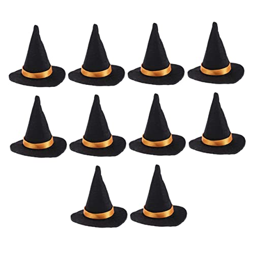 Gatuida 10 Stück Mini Hexenhüte aus Filz für Weinflaschen Dekorative Party Accessoires für Halloween Lustige Tischdekoration für Weinliebhaber und Feiern Gatuida 10 Stück Mini Hexenhüte aus Filz für Weinflaschen Dekorative Party Accessoires für Halloween Lustige Tischdekoration für Weinliebhaber und Feiern von Gatuida