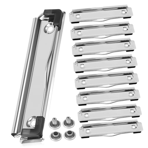 Gatuida 10 Stück Montierbare Metall Klemmbrett Clips mit Nägeln Langlebige Multifunktionale Dokumentenhalter Rutschfest für Büro Schule Restaurant Werkstatt Einfache Installation Gatuida 10 Stück Montierbare Metall Klemmbrett Clips mit Nägeln Langlebige Multifunktionale Dokumentenhalter Rutschfest für Büro Schule Restaurant Werkstatt Einfache Installation von Gatuida