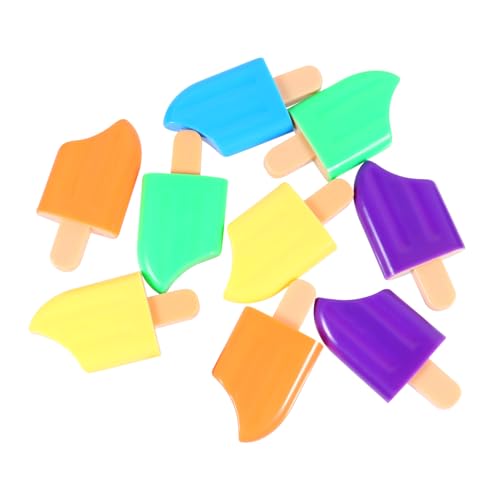 Gatuida 10 Stück Pack Eisförmige Fluoreszierende Marker Stifte Pastellfarben Mini Kreative Highlighter für Schule Büro und Freizeit für Notizen und Kreative Projekte Zufällige Farbe von Gatuida