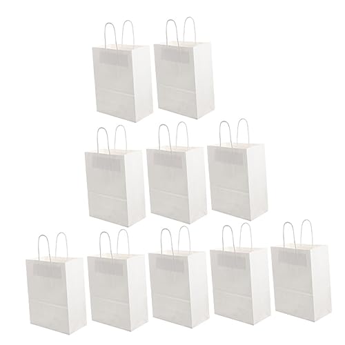 Gatuida 10 Stück Papiertüten für Backwaren Robuste Tragetaschen für Bäckerei Picknick Vielseitige Verpackungstaschen aus Papier Gatuida 10 Stück Papiertüten für Backwaren Robuste Tragetaschen für Bäckerei Picknick Vielseitige Verpackungstaschen aus Papier von Gatuida