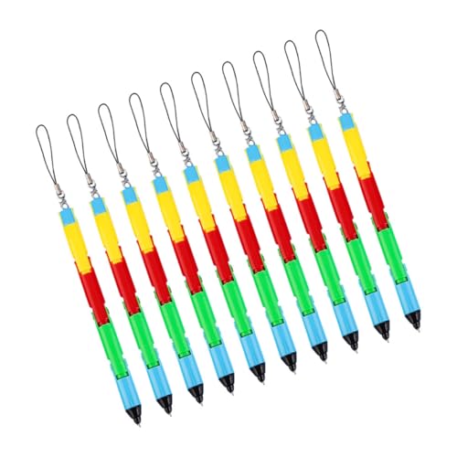 Gatuida 10 Stück Plastikstift kugelschreiber ballpoint pen merksam gadgets für studenten für studenten Cartoon-Stapelstift süße Stifte Schule lustig Spielzeugstift Schulstift von Gatuida