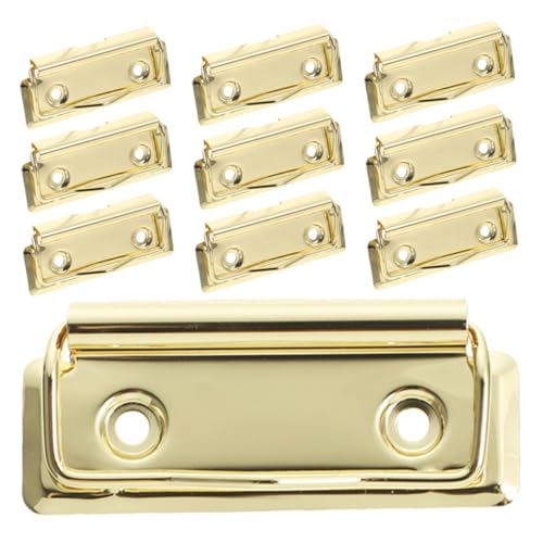 Gatuida 10 Stück Robuste Aluminiumlegierung Klemmbrett Clips Multifunktionale Metallklemmen für Büroakte Notizen Organisation für Schreibtafeln und Dokumentenhalter Gatuida 10 Stück Robuste Aluminiumlegierung Klemmbrett Clips Multifunktionale Metallklemmen für Büroakte Notizen Organisation für Schreibtafeln und Dokumentenhalter von Gatuida