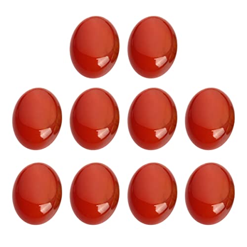 Gatuida 10 Stück Rote Oval Stein Cabochons DIY Schmuck Bastelzubehör für Einzigartige Designs und Dekorationen Gatuida 10 Stück Rote Oval Stein Cabochons DIY Schmuck Bastelzubehör für Einzigartige Designs und Dekorationen von Gatuida