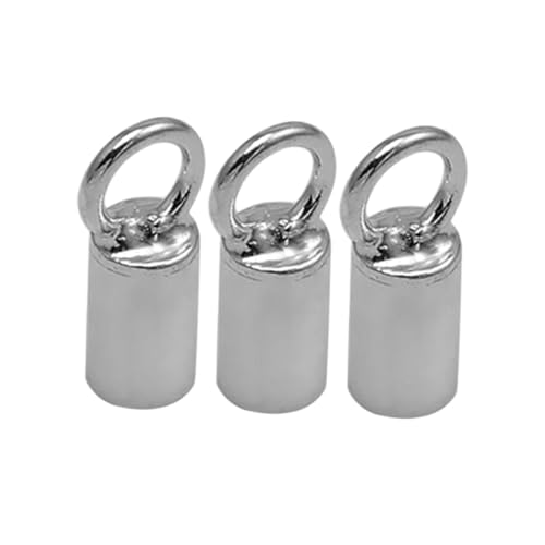 Gatuida 10 Stück Schmuckverbinder aus Silber Langlebige Endkappen für Lederband und Kordel DIY Verschluss Clips für Halsketten Armbänder Schlüsselanhänger und Dekorationen Gatuida 10 Stück Schmuckverbinder aus Silber Langlebige Endkappen für Lederband und Kordel DIY Verschluss Clips für Halsketten Armbänder Schlüsselanhänger und Dekorationen von Gatuida