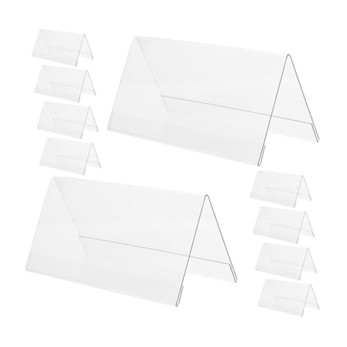 Gatuida 10 Stück Teiliges Acryl Tischnamensschild V Form Doppelseitig Stabile Transparente Namensschildhalter für Büro Schule Konferenz Veranstaltungen Leicht und Einfach zu reinigen Gatuida 10 Stück Teiliges Acryl Tischnamensschild V Form Doppelseitig Stabile Transparente Namensschildhalter für Büro Schule Konferenz Veranstaltungen Leicht und Einfach zu reinigen von Gatuida
