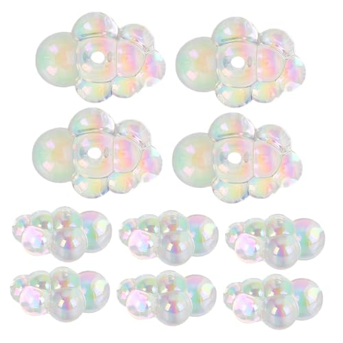 Gatuida 10 Stück Teiliges Bunte Wolken Perlen mit Transparentem Kern Lose Spacer für DIY Schmuckherstellung Auffädelbare Perlen für Halsketten Armbänder Ohrringe und Schlüsselanhänger Gatuida 10 Stück Teiliges Bunte Wolken Perlen mit Transparentem Kern Lose Spacer für DIY Schmuckherstellung Auffädelbare Perlen für Halsketten Armbänder Ohrringe und Schlüsselanhänger von Gatuida