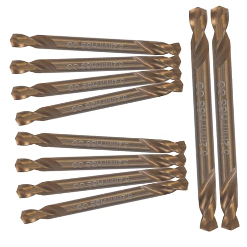 Gatuida 10 Stück Teiliges Cobalt Stahlbohrer Verschleißfest Spiralbohrer für Gehärteten Stahl Edelstahl Aluminium Kunststoff Holz Präzise Langlebig Einfache Handhabung von Gatuida