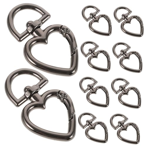 Gatuida 10 Stück Teiliges Drehbarer D Förmiger Karabinerhaken aus Metall mit Federverschluss Robust und Benutzerfreundlich für Rucksack Schlüsselanhänger Taschen und DIY Schmuckzubehör Gatuida 10 Stück Teiliges Drehbarer D Förmiger Karabinerhaken aus Metall mit Federverschluss Robust und Benutzerfreundlich für Rucksack Schlüsselanhänger Taschen und DIY Schmuckzubehör von Gatuida
