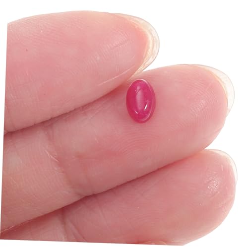 Gatuida 10 Stück Teiliges Flache Rückseite Halbrunde Natürliche Edelstein Cabochons Ovale DIY Schmucksteine für Ringe Armbänder Ohrringe Langlebige Bastelsteine mit Glatter Oberfläche von Gatuida