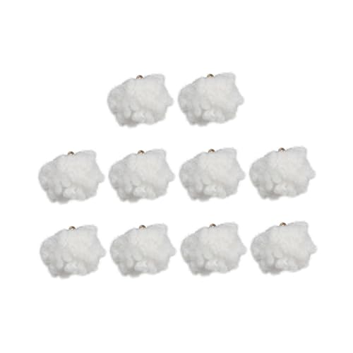 Gatuida 10 Stück Teiliges Flauschige Kugel anhänger in Cremeweiß Leichte Handgefertigte DIY Ohrstecker Schlüsselanhänger accessoires Modische und Kompakte Schmuckelemente für Kreative Gatuida 10 Stück Teiliges Flauschige Kugel anhänger in Cremeweiß Leichte Handgefertigte DIY Ohrstecker Schlüsselanhänger accessoires Modische und Kompakte Schmuckelemente für Kreative von Gatuida