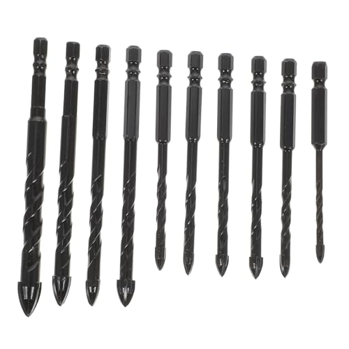 Gatuida 10 Stück Teiliges Fliesenbohrer mit Hartmetallspitze für Holz und Keramik Sechskantschaft Präzise Kreuzbohrer Verschleißfest Geeignet für Fliesen und Holzbohren Gatuida 10 Stück Teiliges Fliesenbohrer mit Hartmetallspitze für Holz und Keramik Sechskantschaft Präzise Kreuzbohrer Verschleißfest Geeignet für Fliesen und Holzbohren von Gatuida